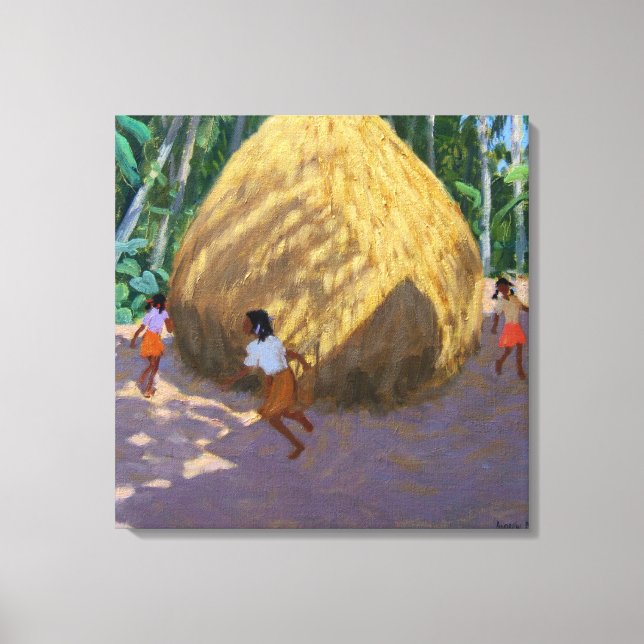 Haystack Kerala Canvas Print (Front)