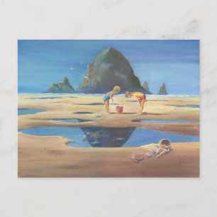 HAYSTACK ROCK 2 by SHARON SHARPE Postcard