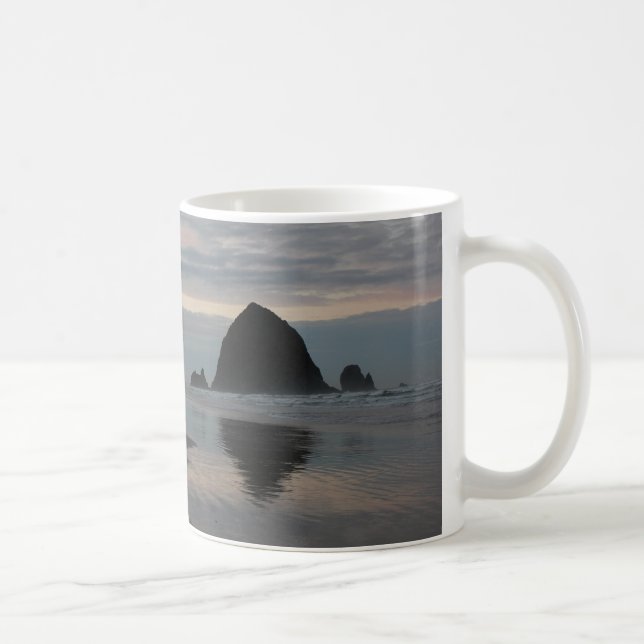Haystack Rock at Cannon Beach Coffee Mug (Right)