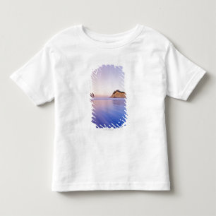 Haystack Rock At Dawn Blurred Blue Purple Waves Toddler T-Shirt