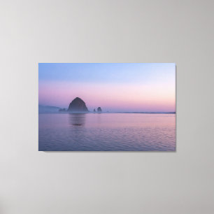 Haystack Rock at Sunset Canvas Print