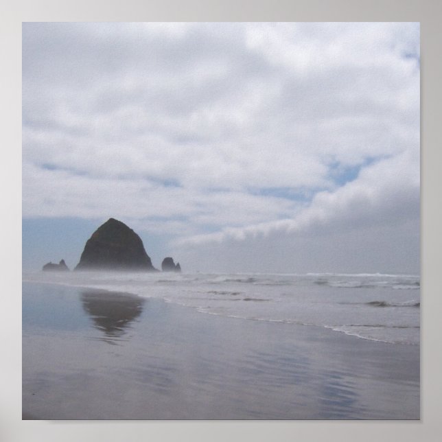 Haystack Rock Beach Poster (Front)