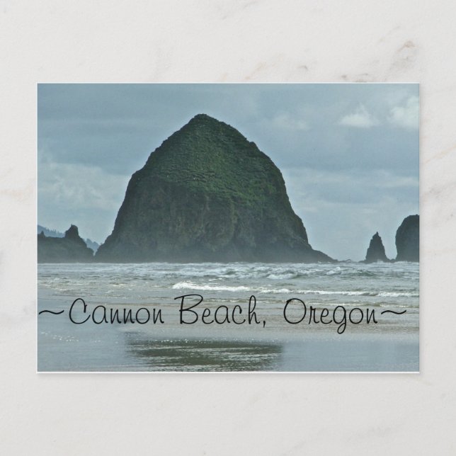 Haystack Rock, Cannon Beach Oregon Postcard (Front)