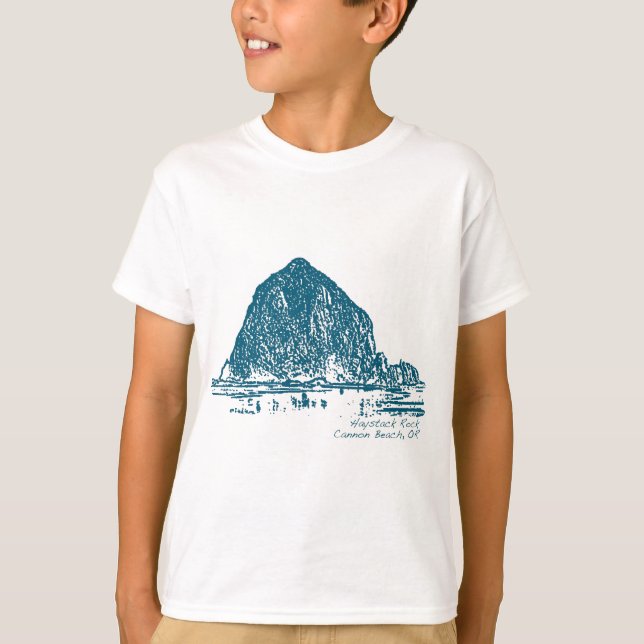 Haystack Rock Illustration T-Shirt (Front)
