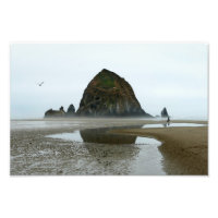 Haystack Rock Reflection, Cannon Beach, Oregon
