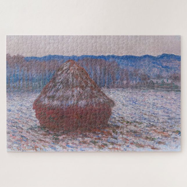 "HAYSTACKS 1890 -91" BY CLAUDE MONET PUZZLE (Horizontal)