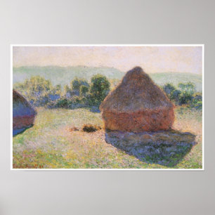 Haystacks at Noon, 1890 Poster