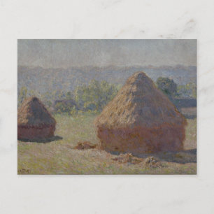 Haystacks at the End of the Summer - Claude Monet Postcard