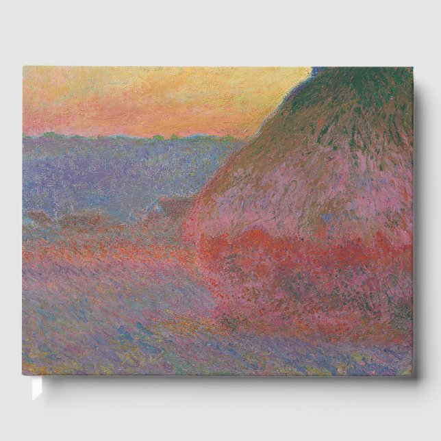 Haystacks (by Claude Monet) Guest Book (Front)