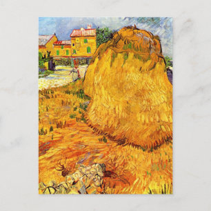 Haystacks in Provence by Vincent van Gogh Postcard