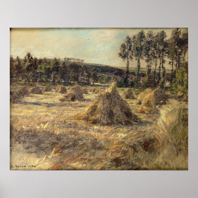 Haystacks in Sunset, 1906 Poster (Front)