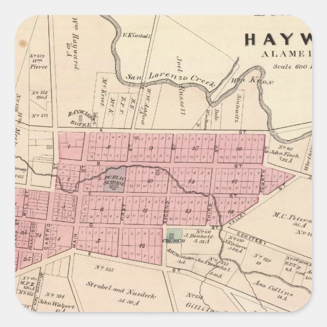 Haywards, Crist tannery Square Sticker (Front)