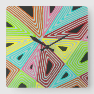 Haywire in Black Wall Clock