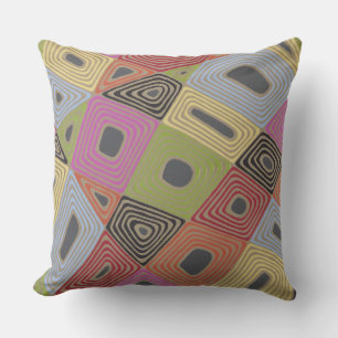 Haywire in Grey 20 x 20 Outdoor Throw Pillow