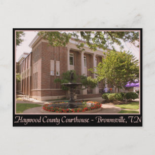 Haywood County Courthouse - Brownsville, TN Postcard