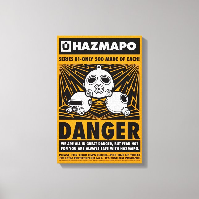 Haz Classic Poster (B1_All 3) on canvas (Front)