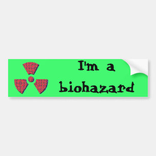hazard bumper sticker