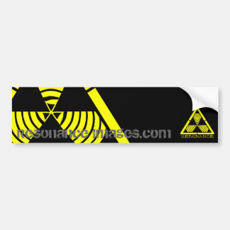 Hazard Logo Resonance Images Bumper Sticker