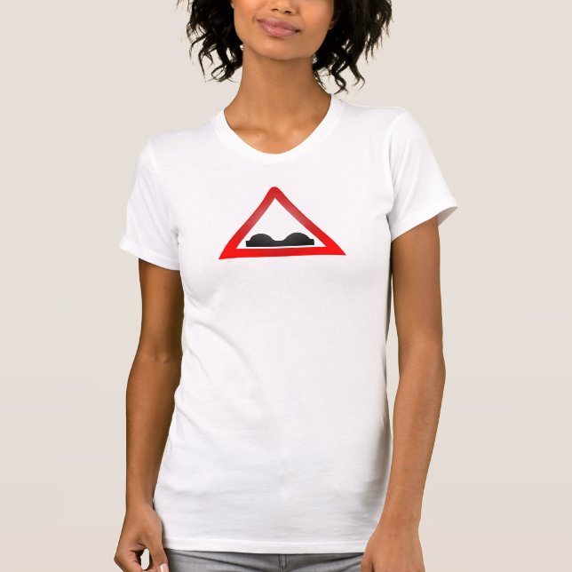 Hazard Sign-Hums-Red/Black T-Shirt (Front)