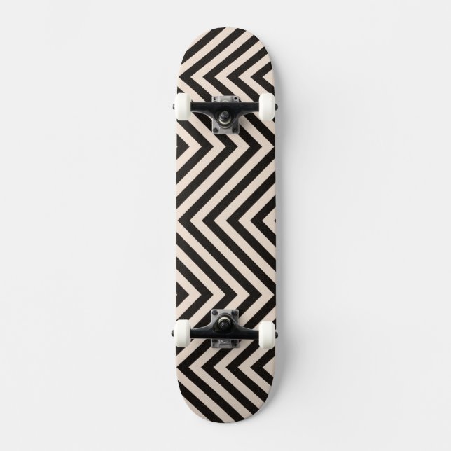 Hazard Stripes Skateboard (Front)
