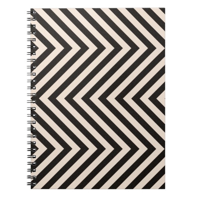 Hazard Stripes Spiral Notebook (Front)