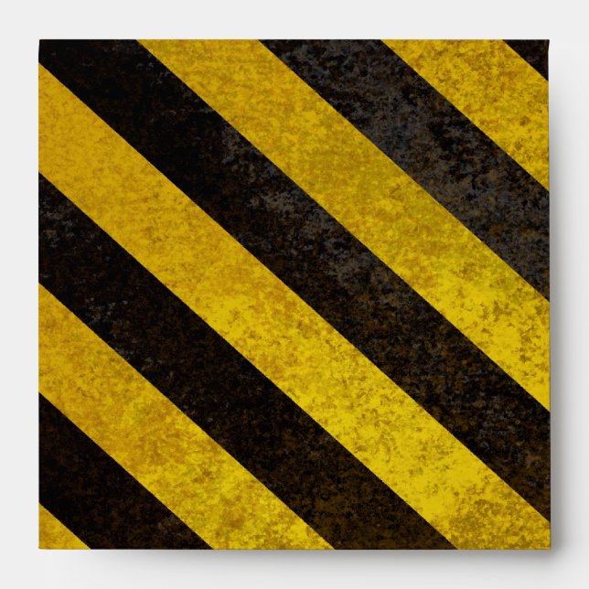 Hazard Stripes Square Envelope (Front)