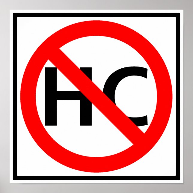 Hazardous Cargo Prohibited Highway Sign (Front)
