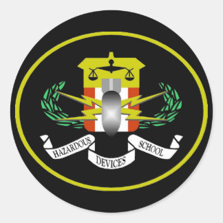 Hazardous Devices Logo Classic Round Sticker