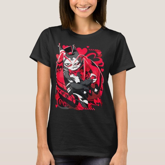 Hazbin Hotel Funny Character Cartoon Graphic Tees (Front)
