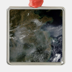 Haze across the North China Plain Metal Tree Decoration