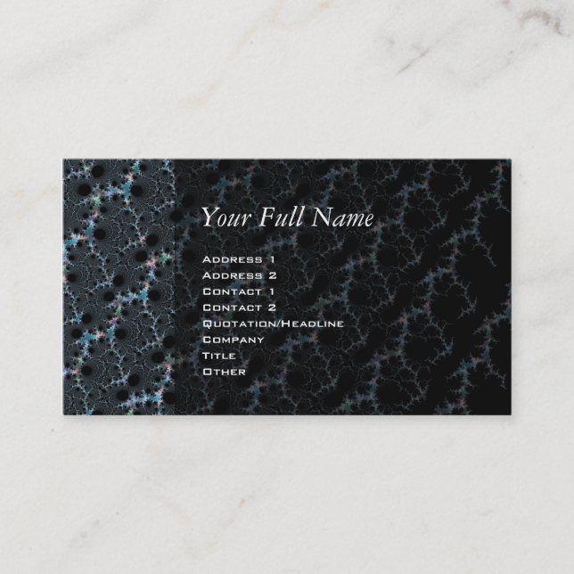 Haze - Mandelbrot Fractal Business Card (Front)