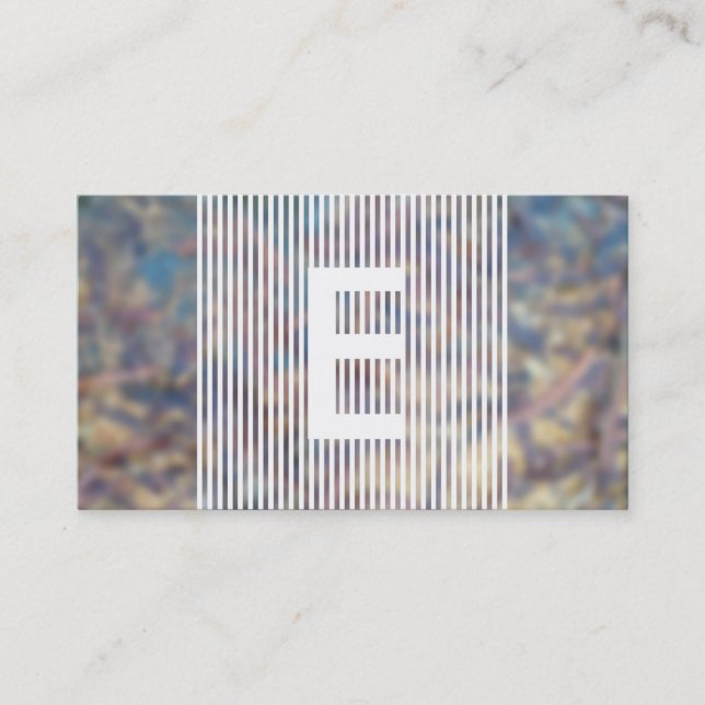hazed monogram appointment reminder card (Front)