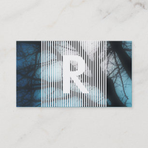 hazed monogram loyalty punch card
