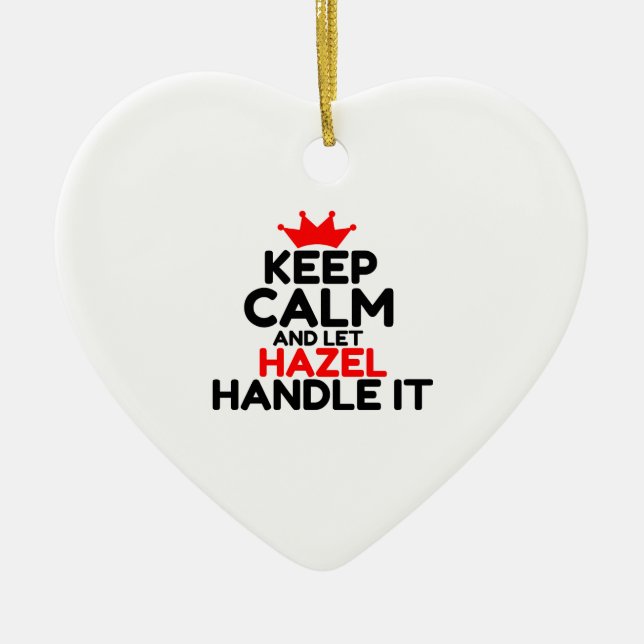 HAZEL CERAMIC TREE DECORATION (Front)