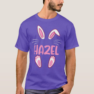HAZEL Easter Bunny Funny Novelty Womens Custom Nam T-Shirt