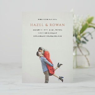 Hazel Photo Modern Wedding Save the Date
