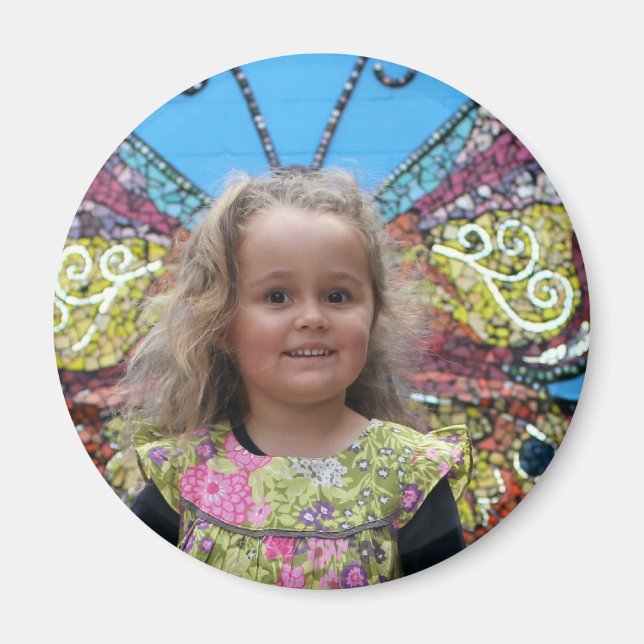 Hazel S Butterfly Magnet (Front)