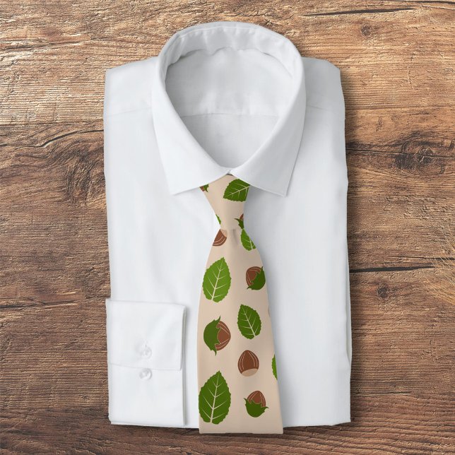Hazelnuts Pattern Tie (Hazelnuts Pattern Neck Tie)
