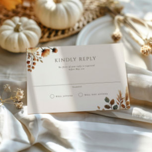 Hazelwood Landscape Wedding RSVP Card