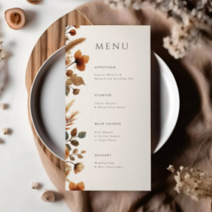 Hazelwood Wedding Dinner Menu