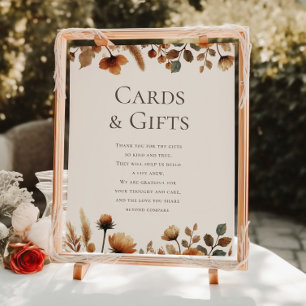 Hazelwood Wedding Gifts and Cards Sign