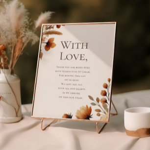 Hazelwood Wedding Thank You for Attending Poster