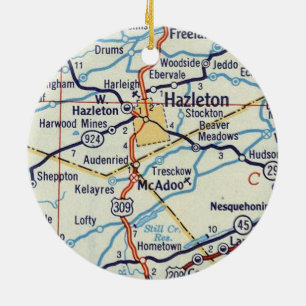 Hazleton PA Ceramic Tree Decoration