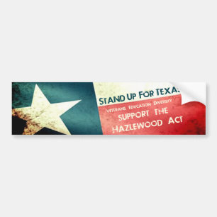 Hazlewood Act Stand Up Bumper Sticker