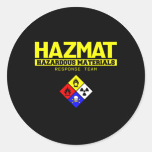 Hazmat Hazardous Material Response Team Technician Classic Round Sticker