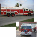 HazMat Rescue Fire Truck Standing Photo Sculpture<br><div class="desc">Fire Truck.  Hazardous Materials.  Rescue.</div>