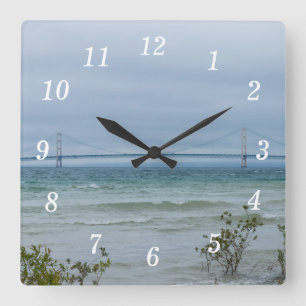 Hazy Mighty Mac Square Wall Clock