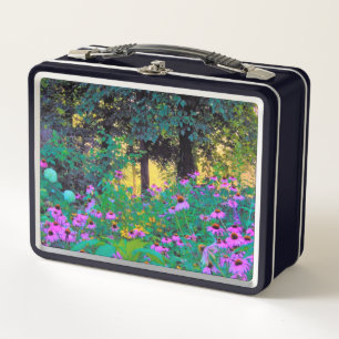 Hazy Morning Sunrise in My Rubio Garden Metal Lunch Box