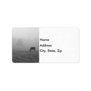 Hazzy Grazing Grayscale Label