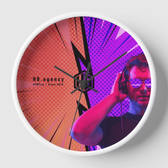 HB Clock - #HBFam (Front)